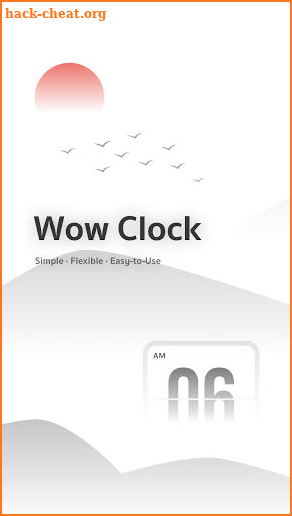 Wow Clock - Free flip clock, stopwatch, timer screenshot