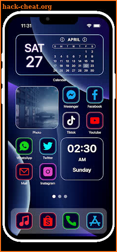 Wow Glow Theme - Icon Pack screenshot