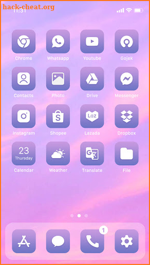 Wow Lavender Light Theme screenshot