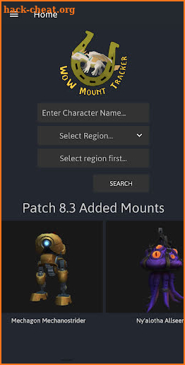 WoW Mount Tracker screenshot