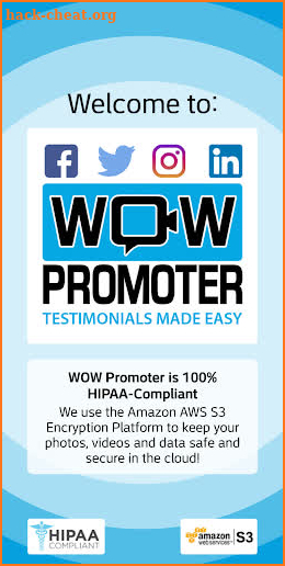 WOW Promoter Video Client Testimonial app screenshot