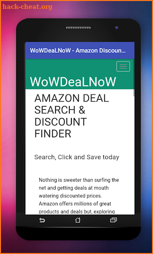 WoWDeaLNoW - Amazon Discount Finder screenshot
