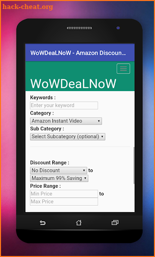 WoWDeaLNoW - Amazon Discount Finder screenshot