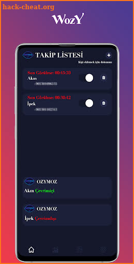 WozY - Online App Usage Tracker for WhatsApp screenshot
