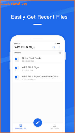WPS Fill & Sign screenshot