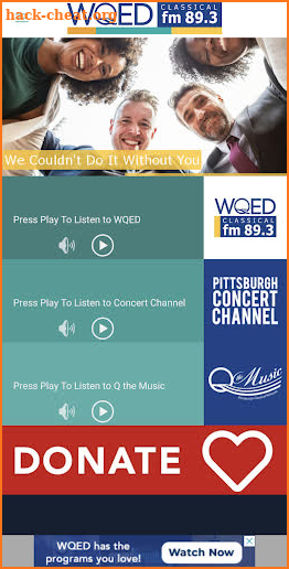 WQED-FM screenshot
