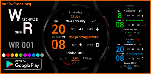 WR 001 Digital Watch Face screenshot