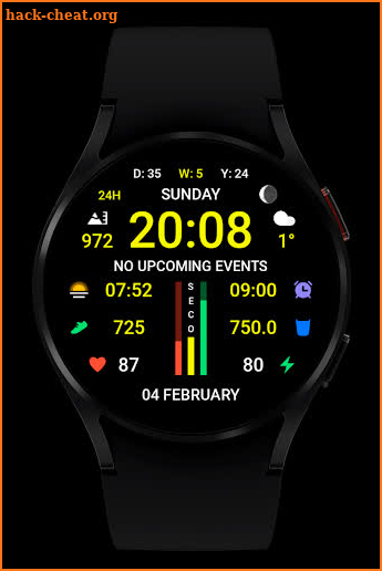 WR 012 Digital Watch Face screenshot