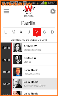 WRadio Colombia screenshot