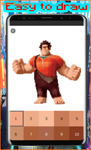 Wreck it Ralph 2 - Color by number screenshot