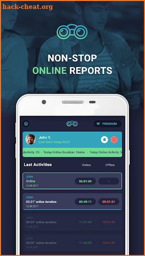 wReport - Online Activity screenshot