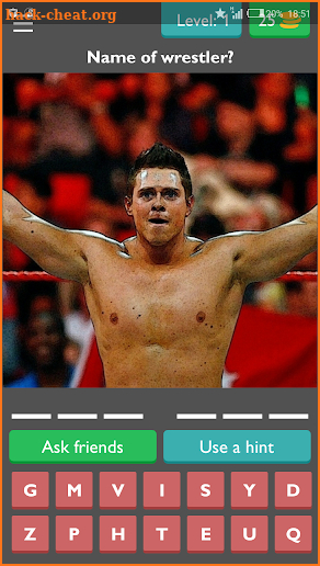 Wrestler quiz screenshot