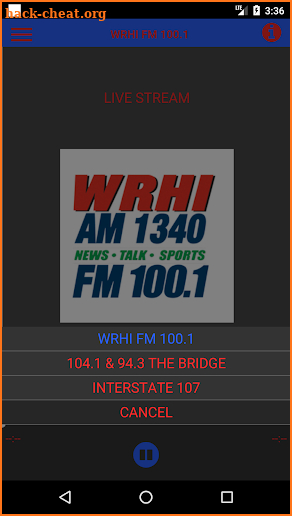 WRHI FM 100.1 screenshot
