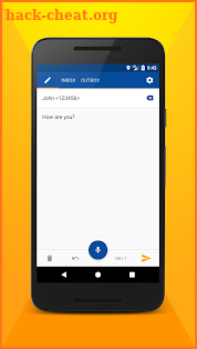 Write SMS by voice screenshot
