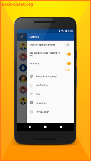 Write SMS by voice PRO screenshot