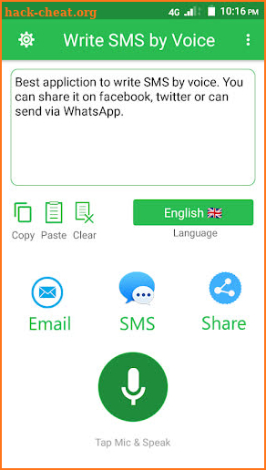 Write SMS by Voice - Voice Typing Keyboard screenshot