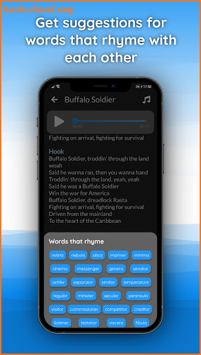 Write song lyrics and record your notes screenshot