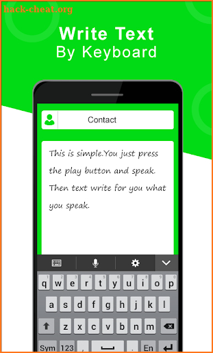 Write Voice SMS: write sms by voice screenshot