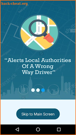 Wrong Way Driver Alert screenshot