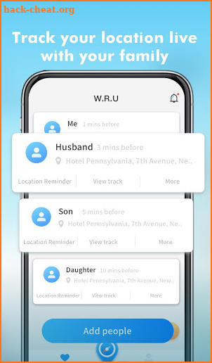 W.R.U-Family Locator screenshot