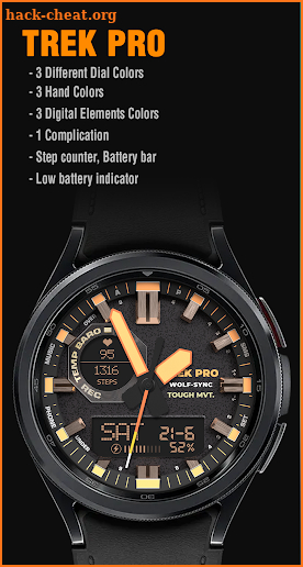 WS Trek Pro - Hybrid WatchFace screenshot