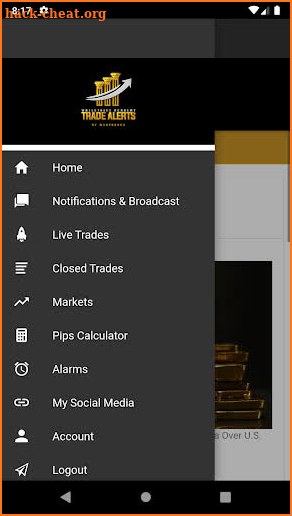 WSA Trade Alerts screenshot