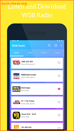 WSB Radio App 95.5 FM Station Georgia screenshot