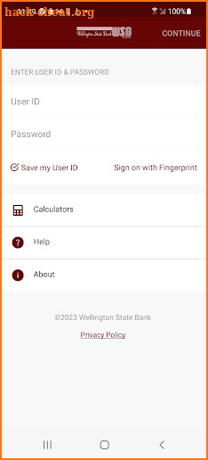 WSB – Wellington State Bank screenshot