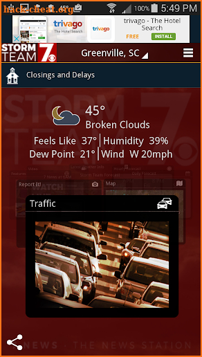 WSPA Weather screenshot