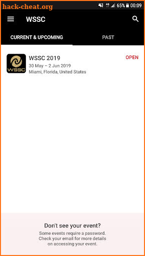 WSSC 2019 Conference screenshot