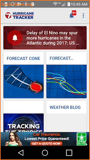 WSVN Hurricane Tracker screenshot