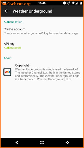 WU CM Weather Provider screenshot