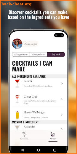 Wunderbar Cocktails screenshot