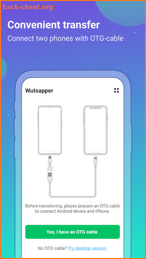 Wutsapper (WhatsApp from Android to iOS) screenshot