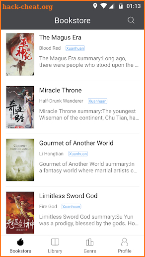 WuXia Novel -  Ebooks Online screenshot