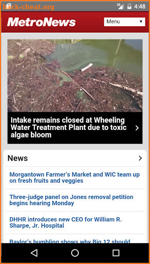 WVMetroNews screenshot