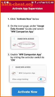WW Companion App screenshot