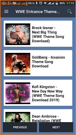 WWE Entrance Theme Songs Download (2019) screenshot