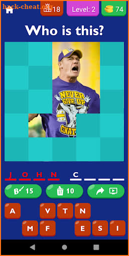 WWE Guess The Wrestler Game screenshot