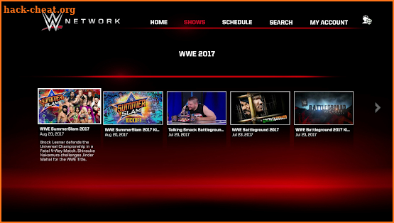 WWE Network screenshot