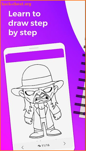 wwe superstars coloring for kids: easy drawing screenshot