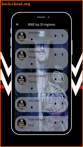 WWEe Superstar Ringtones screenshot