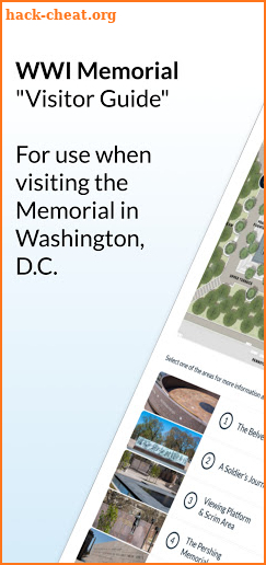 WWI Memorial Visitor Guide screenshot