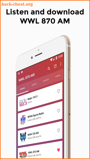 WWL 870 AM App Radio Station New Orleans screenshot