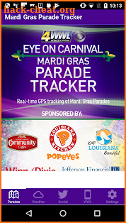 WWL Mardi Gras Parade Tracker screenshot