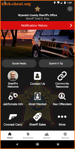 Wyandot County Sheriff screenshot