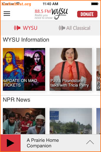 WYSU Public Radio App screenshot