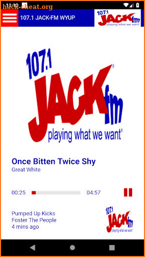 WYUP 107.1 JACK-FM Altoona screenshot