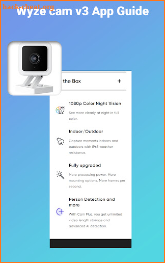 Wyze cam v3 App Guide screenshot