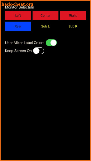 X Air Monitor Mixer screenshot